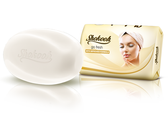 White wrapping cosmetic soap